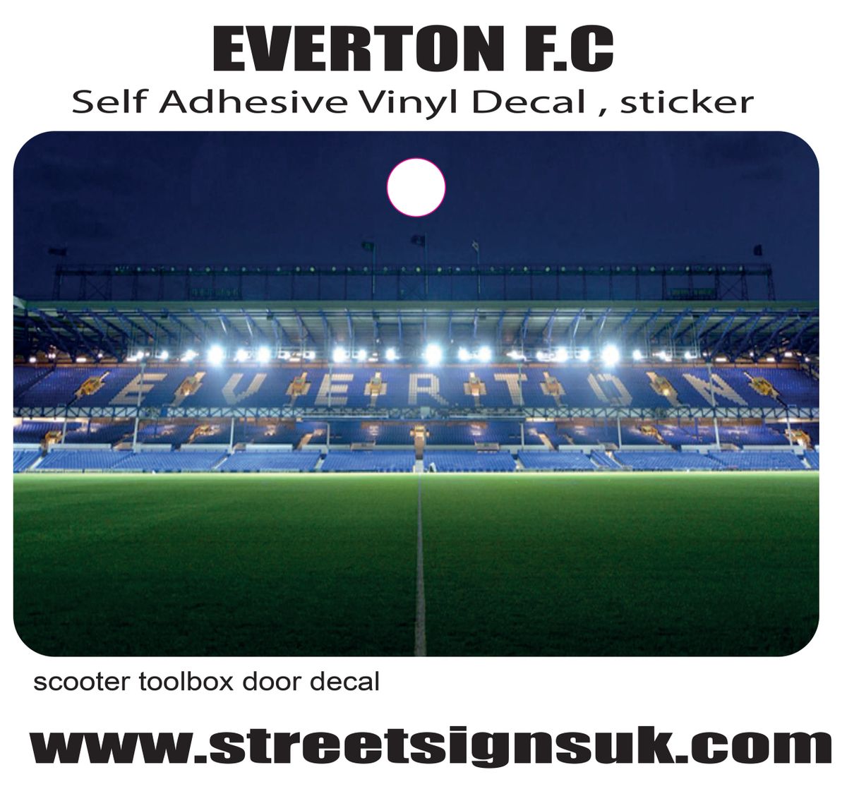 Everton F.C Goodison Park Stadium self adhesive vinyl decal sticker for